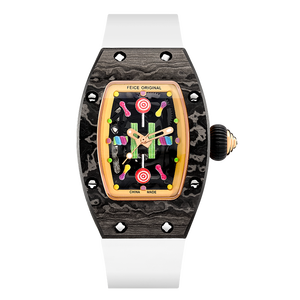 Reloj Automático de Lujo de Alta Gama con Fibra de Carbono para Mujer, Nuevo Diseño Tonneau, Esfera de Negocios, Diámetro de 41 mm - Product Image 3