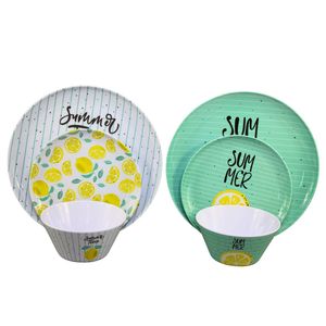 Juego de Vajilla de Melamina con Diseño de Limones, 12 Piezas, Servicio para 4 Personas - Product Image 5