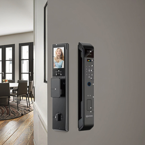 Serrure <span class=keywords><strong>de</strong></span> porte intelligente 2025 Tuya Wifi, serrure intelligente à empreintes digitales, serrure numérique sécurisée avec caméra pour la maison - Product Image 4