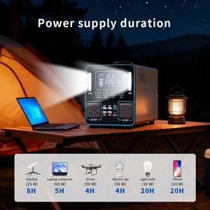 Vente en gros : <span class=keywords><strong>Mini</strong></span> panneau solaire portable électrique rechargeable 300W à cycle profond, silencieux, à onde sinusoïdale pure, pour voiture et <span class=keywords><strong>camping</strong></span>, avec batterie LiFePO4 - Product Image 5