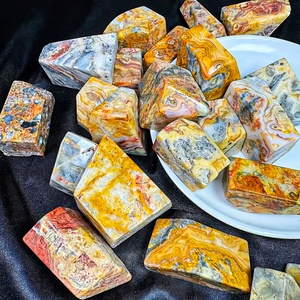 Agate naturelle polie de forme libre, pierre de cristal non taillée pour la décoration de la maison et du bureau, ornement de guérison Reiki, collection en gros - Product Image 5