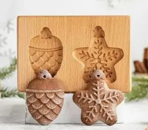 All'ingrosso personalizzabile stampo per biscotti faggio biscotto Cracker in legno biscotto strumento