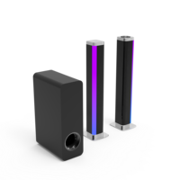 Barre de son sans fil à prix d'usine avec caisson de basses détachable, design avec lumière RGB, HDMI ARC pour home cinéma