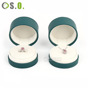 Handmade Black PU <b>Leather</b> <b>Jewelry</b> Box Packaging for Women - Product Image 5