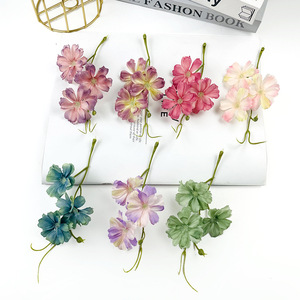 Flores Artificiales de Guisante de 18 cm de Alto, Color Morado y Rosa, para Decoraciones de Fotografía de Bodas - Product Image 2