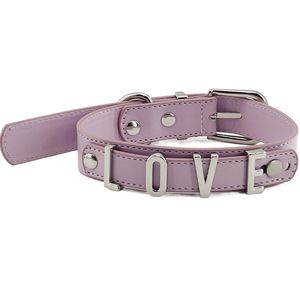 Nouveau collier pour chien en cuir PU, motif dessin animé, lettres personnalisées, boucle réglable, collier pour animal de compagnie en métal - Product Image 3