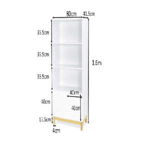 Scaffale in legno bianco moderno 4 strati 2 porte prezzo di fabbrica all'ingrosso personalizzato soggiorno mobili per Hotel pannello di applicazione - Product Image 6