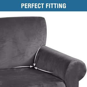 Hot Sale 4 Pieces Elastic Stretch <b>Sofa</b> Cover Jacquard 3 Seaters Couch <b>Slipcover</b> Strech <b>Sofa</b> Cover for Living Room <b>Sofas</b> - Product Image 3