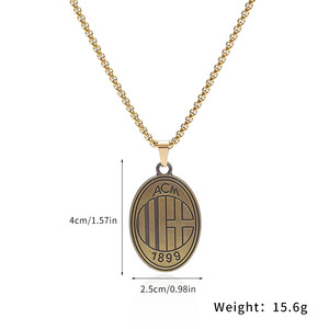 สร้อยคอรูปฟุตบอลทำจากสแตนเลส - Product Image 3