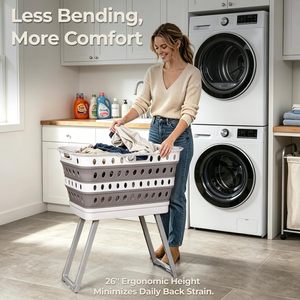 Panier à linge pliable, corbeille à linge sale pliable pour la salle de bain, la chambre à coucher, le rangement à domicile - Product Image 3