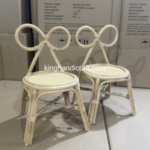 Silla de Mimbre Natural Hecha a Mano para Niños, de Tamaño Personalizado, para Alquiler en Fiestas, Muebles Infantiles para Bodas y Eventos Especiales - Product Image 4