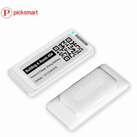 Étiquettes électroniques de rayonnage E-Ink 2,9 pouces BLE5.0 à mise à jour automatique pour système EAS, étiquette de contrôle de point de passage E-paper Guard Patrol