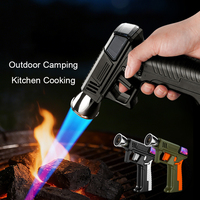 Nouveau modèle de pistolet à flamme unique portatif coupe-vent, briquet haute température pour barbecue extérieur