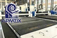 Machine de découpe laser fibre CNC 6000W à table d'échange double 6020 pour tôles métalliques, marque APMTIX, garantie 1 an, 380V, 8600kg
