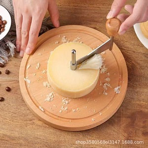 เครื่องตัดชีสไม้ ใบมีดสแตนเลส เครื่องมือขูดชีสแบบใช้มือ สำหรับใช้ในครัว - Product Image 3