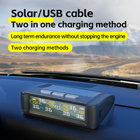 Système de surveillance de la pression des pneus à énergie solaire universelle (TPMS) pour remorques de camping-car capteur numérique lot de 6 vente en gros