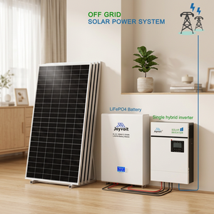 ระบบโซลาร์เซลล์ออฟกริดแบบแยกเฟส JOYVOIT 3.5KW 5KW พร้อมแบตเตอรี่ IP65 |   ระบบกักเก็บพลังงานแสงอาทิตย์สำหรับบ้าน 5.12 กิโลวัตต์ชั่วโมง 48 โวลต์ CAN - Product Image 1