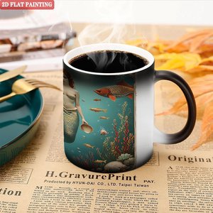 Blank Mug Frosted Black 11oz Heat Sensitive Customizable Gift <b>Cup</b> For <b>Personal</b> Design - Product Image 5