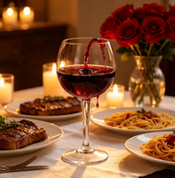 Vente en gros de gobelets à vin en plastique transparent réutilisables à long pied pour la restauration fine, les banquets de mariage, les hôtels et les restaurants