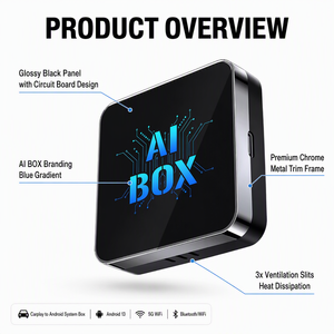 AI BOX Portable CarPlay <b>Adapter</b> Android 13 <b>Bluetooth</b> WiFi Wireless for Car - Product Image 1