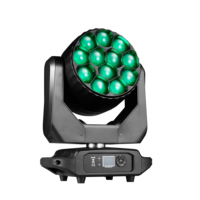 BE1240 12 pièces 40W RGBW 4-en-1 LED B-EYE Zoom Moving Head Light Effet Nid d'Abeille Contrôle DMX512 Alliage d'Aluminium pour Scène DJ