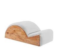 Correcteur de colonne vertébrale commercial en bois de chêne, baril incurvé ergonomique pour étirements dorsaux, équipement d'entraînement Pilates