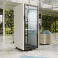 Cabine téléphonique insonorisée modulaire et portable pour espace de travail privé, durable, pour hôtel et salon