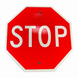 Özel yazdırılabilir hız sınırı dur ve yavaş güvenlik yansıtıcı dikkat trafik yol işareti tabela çıkartmaları uyarı için - Product Image 1