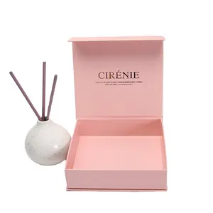 High-End-kunden spezifisches Design rosa Papier verpackung einteilige starre magnetische Geschenk box für Kleidung