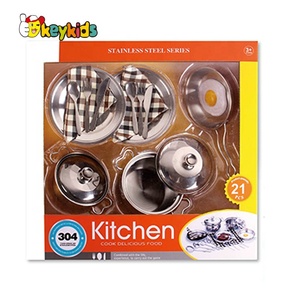 En gros 10 PIÈCES en acier inoxydable <span class=keywords><strong>jouet</strong></span> casseroles pour enfants M03A002 - Product Image 4
