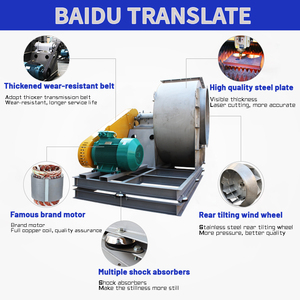 Quạt ly tâm nhiệt độ cao dòng chảy cao với đặc tính tiết kiệm năng lượng và quạt ly tâm hạng nặng - Product Image 4