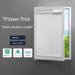 Cortina de <span class=keywords><strong>persiana</strong></span> vertical eléctrica para ventana <span class=keywords><strong>interior</strong></span>, sin energía integrada, cocina, baño, sombreado, <span class=keywords><strong>persiana</strong></span> <span class=keywords><strong>enrollable</strong></span> opaca, diseño moderno - Product Image 3