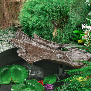 PONDO fontaine d'écorce de liège artificielle de 20 pouces de large, fontaine de cascade avec pompe pour l'extérieur, l'intérieur, le jardin, le bureau - Product Image 3