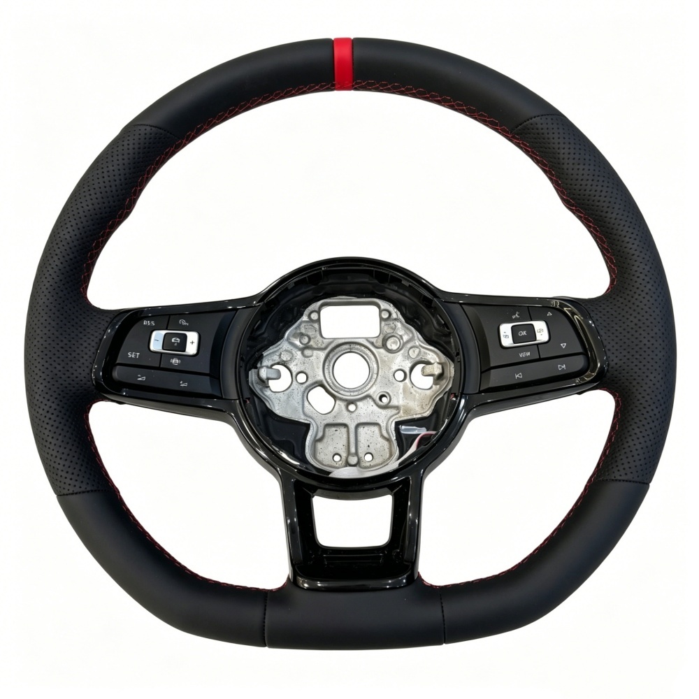 Anti Slip Leather Steering Wheel (Volkswagen Fitment), photo 3