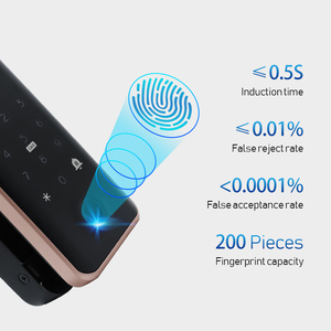 New Intelligent <b>Remote</b> <b>Control</b> <b>Smart</b> Fingerprint Password IC Card <b>Smart</b> Lock for Glass Wooden Door G3 <b>Smart</b> Lock for Glass Door - Product Image 1