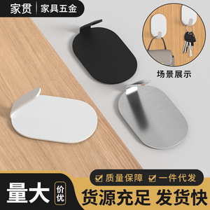 Ieku Strong Adhesive Wall <b>Hooks</b> Stainless Steel No Drill Indoor Use <b>Kitchen</b> Bathroom Toilet Door <b>Hook</b> Up - Product Image 2