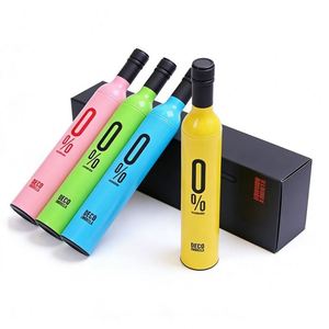 New Design Wholesale Customized Logo Printed Paraguas De Lluvias Shape Gift Advertising Branded <b>Umbrellas</b> Wine Bottle <b>Umbrella</b> - Product Image 1