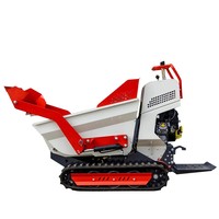 Usine en gros haute efficacité 0.5 tonnes Mini Dumper livraison rapide Mini transporteur sur chenilles livraison gratuite manuel Dumper à chenilles