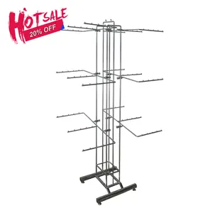 Giantmay Metal Rack Floor Standing Retail Tie And Scarf Display