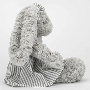 Conejo de juguete vestido para niñas de peluche al por mayor, animal supersuave ASTM F963 CPSIA, conejito gris de peluche, juguetes de peluche para mujeres y niñas adolescentes - Product Image 2
