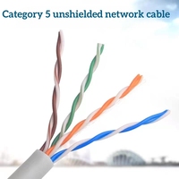 Kabel Jaringan UTP CAT5 CAT5E CAT6 CAT6A CAT7 24AWG Tembaga Murni Kabel Patch Ethernet LAN untuk Router Komputer