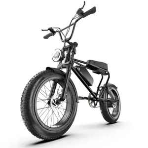 新着EU UK米国倉庫大人用油圧ブレーキ電動自転車20インチファットタイヤ折りたたみ式電動マウンテンバイク