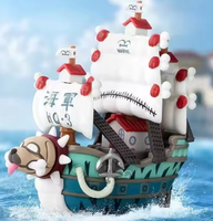 Nouvel Arrivage 100% Authentique One Piece The Grand Line Vehicles Series Bateau de Luffy Figurines d'Anime Japonais Boîte Mystère Jouet Décoratif
