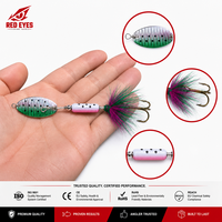 Red Eyeds Échantillon Gratuit 3.5G Spinnerbait Plumeux à Lame Rotative, Leurre Populaire pour la Pêche en Gros