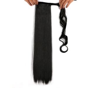 22 pouces Longue Ligne Droite Synthétique Cheveux Queue de Cheval Queue de Poney Faux Cheveux Extensions Postiche <span class=keywords><strong>Fairy</strong></span> <span class=keywords><strong>Tail</strong></span> Épingles À Cheveux - Product Image 2