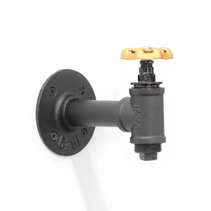 Crochets industriels noirs en gros, design de robinet à roue jaune, crochets adaptés pour les vêtements et les chapeaux - Product Image 2