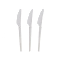 Ensemble de couverts jetables durables CPLA Biodégradable Compostable Kit d'ustensiles écologiques