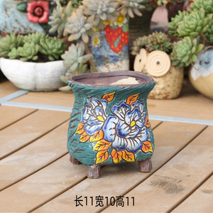 Jingdezhen <span class=keywords><strong>Peint</strong></span> Succulentes En Céramique <span class=keywords><strong>Pot</strong></span> <span class=keywords><strong>De</strong></span> <span class=keywords><strong>Fleur</strong></span> En Gros - Product Image 5