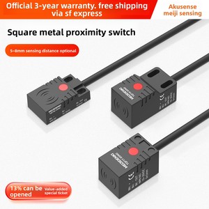 Akusense Cảm biến tiệm cận cảm ứng TQF18-05NO vuông <span class=keywords><strong>ABS</strong></span> cơ thể IP67 không thấm nước niêm phong tích hợp nhà ở 5-24V NPN PNP 5-8mm - Product Image 2