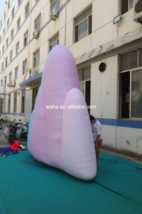 巨大なLEDライトアップ式氷山型カスタムロゴ入り山型小道具、イベント広告/フェスティバルショー用氷河小道具 - Product Image 2